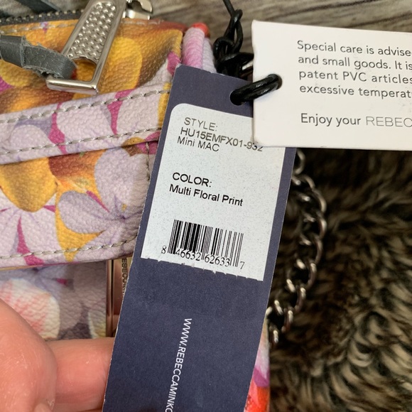 NWT REBECCA MINKOFF Floral Mini MAC Purse - Picture 3 of 8